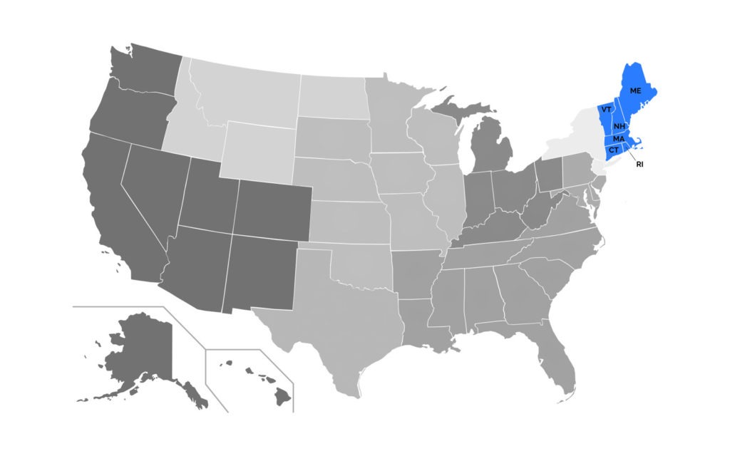 Northeast Region Map