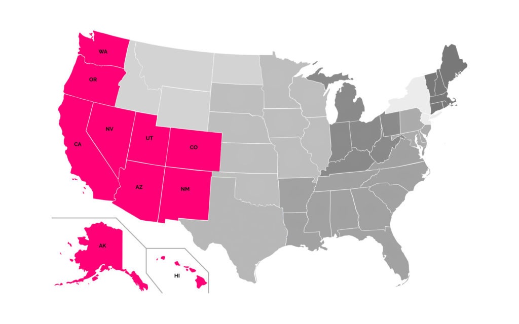 Western Region Map