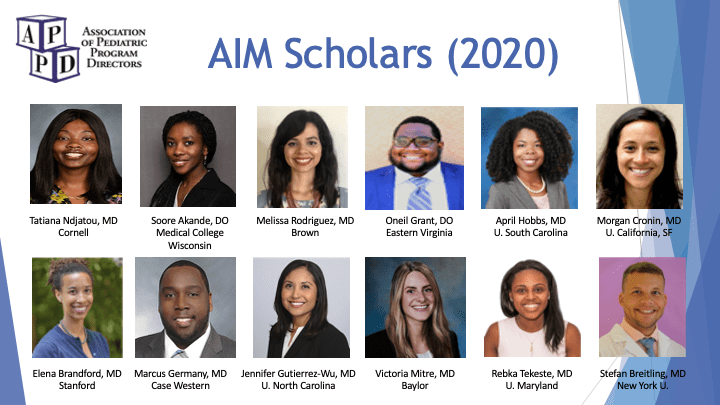 APPD AIMS Scholar Slide 2020-min APPD Aims 2020 Cohort